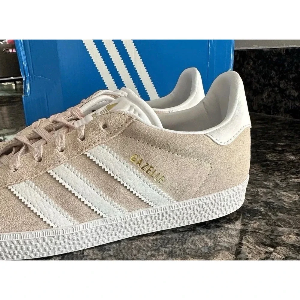 Adidas Originals Gazelle J Wonder Quartz Pink White Suede Sneakers H01512 S 4.5J